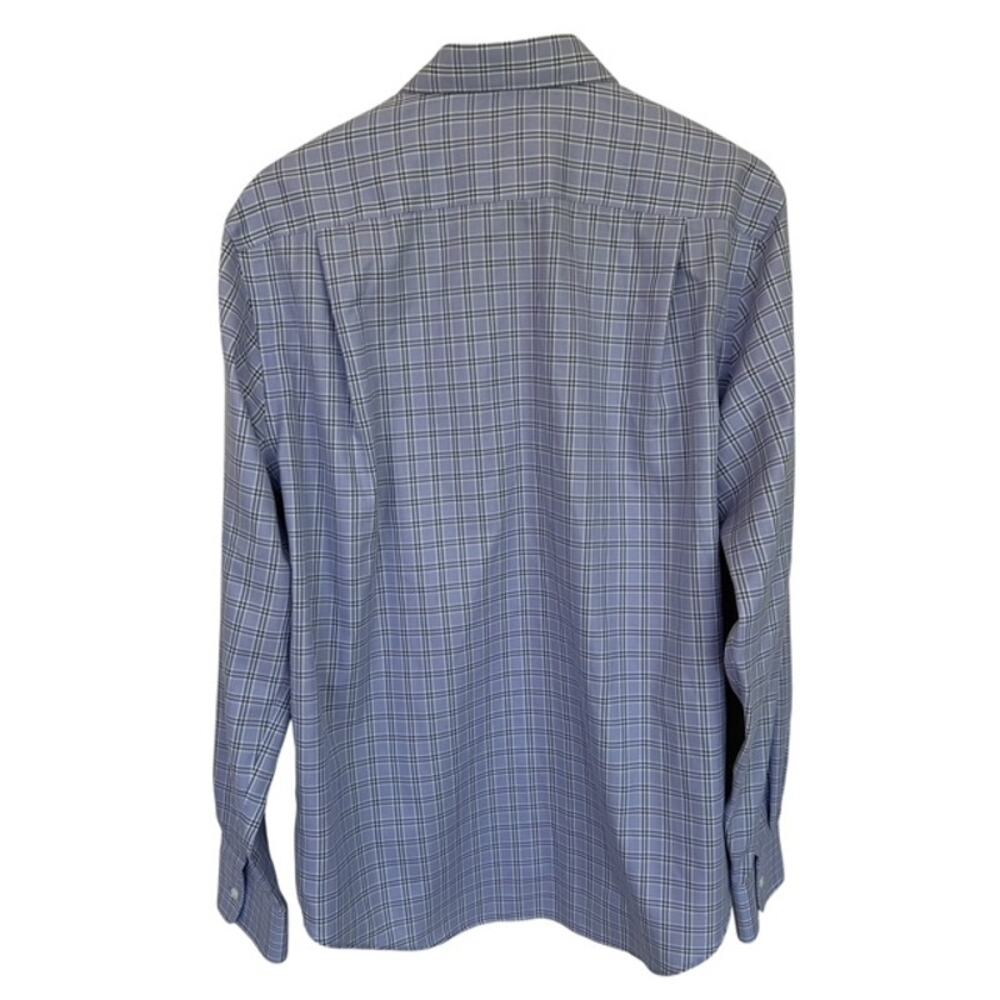 Jos. A. Bank Reserve Tailor Fit Lavender Plaid Dress Shirt - Size L - Picture 3 of 4